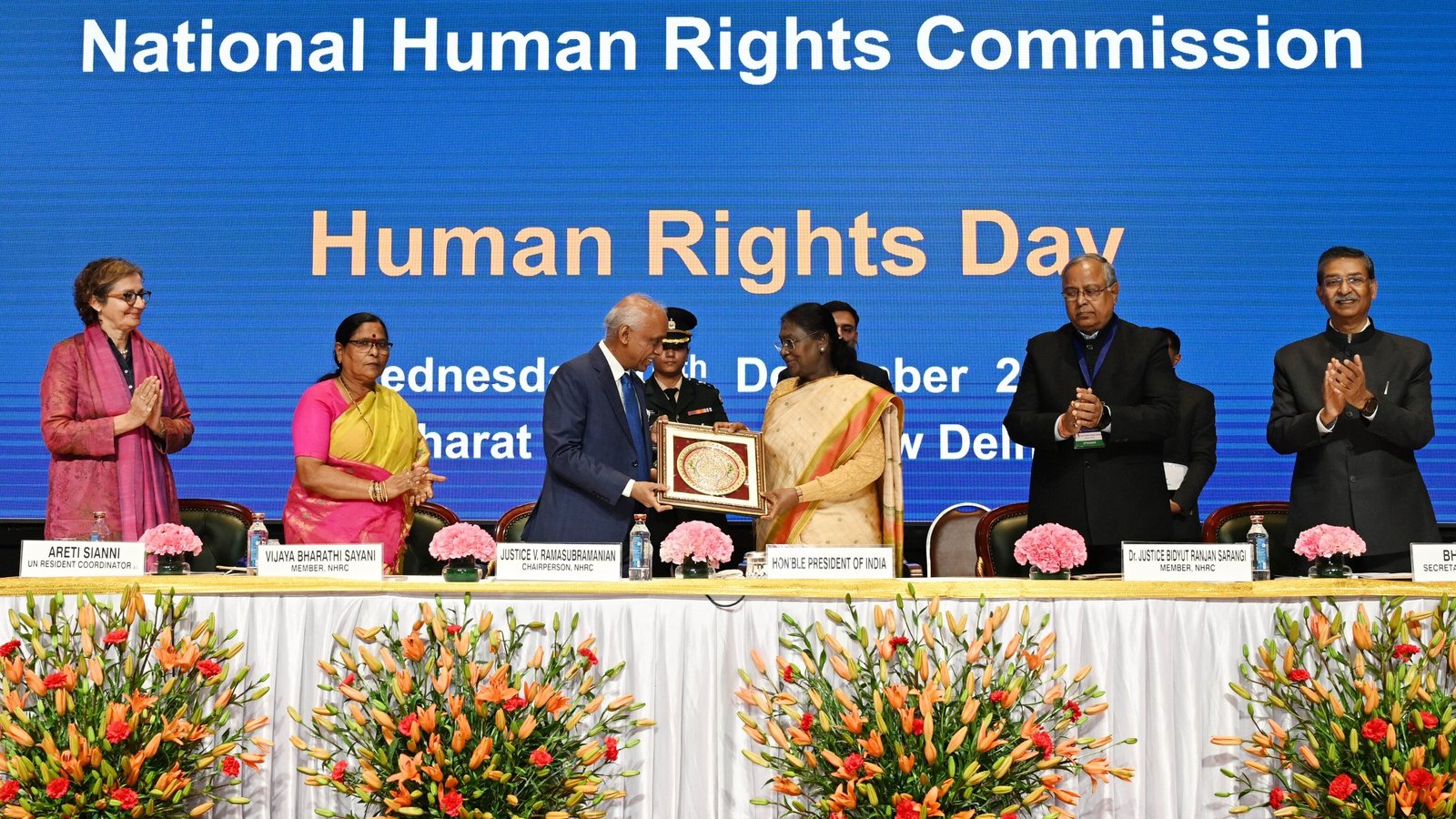 PRESIDENT OF INDIA GRACES HUMAN RIGHTS DAY
